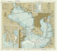 Tampa Bay - Northern Part 1988 - Old Map Nautical Chart AC Harbors 11413 - Florida (Gulf Coast)