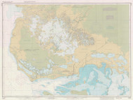 Everglades National Park - Whitewater Bay 1982 - Old Map Nautical Chart AC Harbors 11433 - Florida (Gulf Coast)