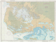 Everglades National Park - Whitewater Bay 1985 - Old Map Nautical Chart AC Harbors 11433 - Florida (Gulf Coast)