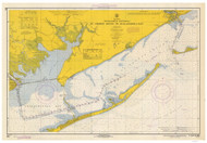 Carabelle to Apalachoicola Bay 1967 - Old Map Nautical Chart AC Harbors 865 - Florida (Gulf Coast)