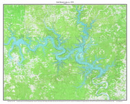 Bull Shoals Lake 1970 - Custom USGS Old Topo Map - Arkansas