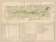 Puerto Rico 1760  - Old State Map Reprint