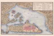 San Juan 1770  - Old Map Reprint - Puerto Rico Cities