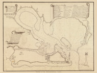San Juan 1780  - Old Map Reprint - Puerto Rico Cities