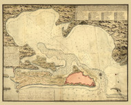San Juan 1785  - Old Map Reprint - Puerto Rico Cities