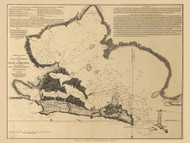 San Juan 1805  - Old Map Reprint - Puerto Rico Cities