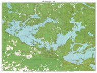Lake Vermilion West 1964 - Custom USGS Old Topo Map - Minnesota - Lake Vermilion Area
