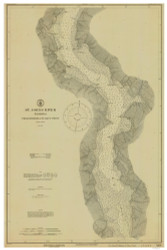 St Johns River - Hibernia to Racy Point 1916 - Old Map Nautical Chart AC Harbors 455C - Florida (East Coast)