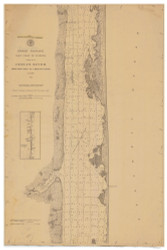 Indian River - 14 Rock Point to J. Kelleys House 1883A - Old Map Nautical Chart AC Harbors 464 - Florida (East Coast)
