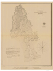 St Marks River and Approaches 1852 - Old Map Nautical Chart AC Harbors 484-11406 - Florida (East Coast)