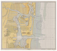 Fort Lauderdale and Port Everglades 1936 - Old Map Nautical Chart AC Harbors 546-11470 - Florida (East Coast)