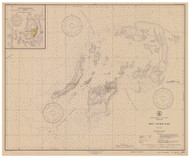 Dry Tortugas 1943 - Old Map Nautical Chart AC Harbors 585-11438 - Florida (East Coast)