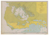 Everglades National Park and Whitewater Bay 1953 - Old Map Nautical Chart AC Harbors 598-11433 - Florida (East Coast)