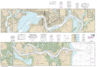 St Johns River - Atlantic Ocean to Jacksonville 2014 - Old Map Nautical Chart AC Harbors 11491 - Florida (East Coast)