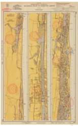 Tolomato River to Palm Shores 1938A - Old Map Nautical Chart AC Harbors 843-11485 - Florida (East Coast)