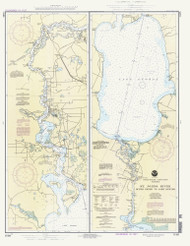 St Johns River - Dunns Creek to Lake Dexter 1993 - Old Map Nautical Chart AC Harbors 11495 - Florida (East Coast)