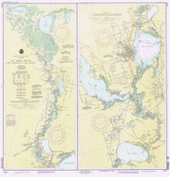 St Johns River - Lake Dexter to Lake Harney 1993 - Old Map Nautical Chart AC Harbors 11498 - Florida (East Coast)