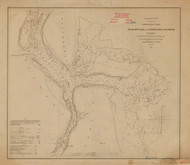 St Marys Entrance and Fernandina Harbor 1856 - Old Map Nautical Chart AC Harbors 453-11503 - Florida (East Coast)
