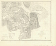 St Marys Entrance and Fernandina Harbor 1869A - Old Map Nautical Chart AC Harbors 453-11503 - Florida (East Coast)