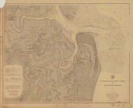 St Marys Entrance and Fernandina Harbor 1878 - Old Map Nautical Chart AC Harbors 453-11503 - Florida (East Coast)