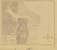 St Marys Entrance and Fernandina Harbor 1898 - Old Map Nautical Chart AC Harbors 453-11503 - Florida (East Coast)