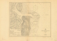 St Marys Entrance and Fernandina Harbor 1900 - Old Map Nautical Chart AC Harbors 453-11503 - Florida (East Coast)