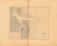 St Marys Entrance and Fernandina Harbor 1907 - Old Map Nautical Chart AC Harbors 453-11503 - Florida (East Coast)