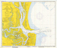 St Marys Entrance and Fernandina Harbor 1971 - Old Map Nautical Chart AC Harbors 453-11503 - Florida (East Coast)