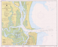 St Marys Entrance and Fernandina Harbor 1979 - Old Map Nautical Chart AC Harbors 453-11503 - Florida (East Coast)