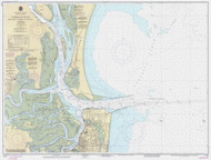 St Marys Entrance and Fernandina Harbor 1990 - Old Map Nautical Chart AC Harbors 453-11503 - Florida (East Coast)