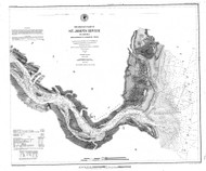 St Johns River - Entrance to Browns Creek 1886 - Old Map Nautical Chart AC Harbors 454 - Florida (East Coast)