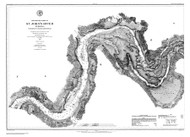 St Johns River - Browns Creek to Jacksonville 1856B - Old Map Nautical Chart AC Harbors 455 - Florida (East Coast)