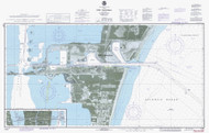 Port Canaveral 1980 - Old Map Nautical Chart AC Harbors 456-11478 - Florida (East Coast)