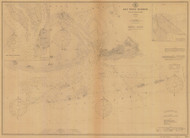 Key West Harbor and Approaches 1852B - Old Map Nautical Chart AC Harbors 469 - Florida (East Coast)