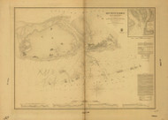 Key West Harbor and Approaches 1855 - Old Map Nautical Chart AC Harbors 469 - Florida (East Coast)