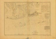 Key West Harbor and Approaches 1884 - Old Map Nautical Chart AC Harbors 469 - Florida (East Coast)