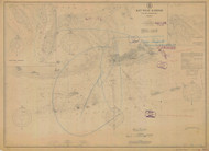 Key West Harbor and Approaches 1904 - Old Map Nautical Chart AC Harbors 469 - Florida (East Coast)