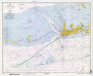 Key West Harbor and Approaches 1968A - Old Map Nautical Chart AC Harbors 584-11441 - Florida (East Coast)