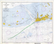 Key West Harbor and Approaches 1969 - Old Map Nautical Chart AC Harbors 584-11441 - Florida (East Coast)
