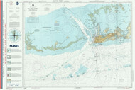 Key West Harbor and Approaches 1991 - Old Map Nautical Chart AC Harbors 584-11441 - Florida (East Coast)