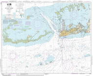 Key West Harbor and Approaches 2014 - Old Map Nautical Chart AC Harbors 11441 - Florida (East Coast)