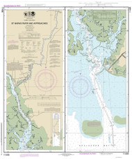 St Marks River and Approaches 2014 - Old Map Nautical Chart AC Harbors 484-11406 - Florida (East Coast)