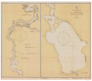 St Johns River - Palatka to Lake George 1927 - Old Map Nautical Chart AC Harbors 508 - Florida (East Coast)