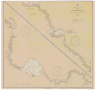 St Johns River - Lake George to Lake Harney 1928 - Old Map Nautical Chart AC Harbors 509 - Florida (East Coast)