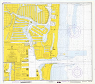 Fort Lauderdale and Port Everglades 1972 - Old Map Nautical Chart AC Harbors 546-11470 - Florida (East Coast)
