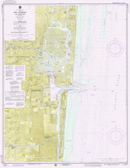 Fort Lauderdale and Port Everglades 1974 - Old Map Nautical Chart AC Harbors 546-11470 - Florida (East Coast)