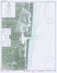 Fort Lauderdale and Port Everglades 1976 - Old Map Nautical Chart AC Harbors 546-11470 - Florida (East Coast)