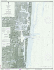 Fort Lauderdale and Port Everglades 1977 - Old Map Nautical Chart AC Harbors 546-11470 - Florida (East Coast)