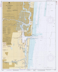 Fort Lauderdale and Port Everglades 1990 - Old Map Nautical Chart AC Harbors 546-11470 - Florida (East Coast)