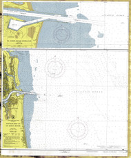 St Johns River and Approaches 1953 - Old Map Nautical Chart AC Harbors 569-11490 - Florida (East Coast)